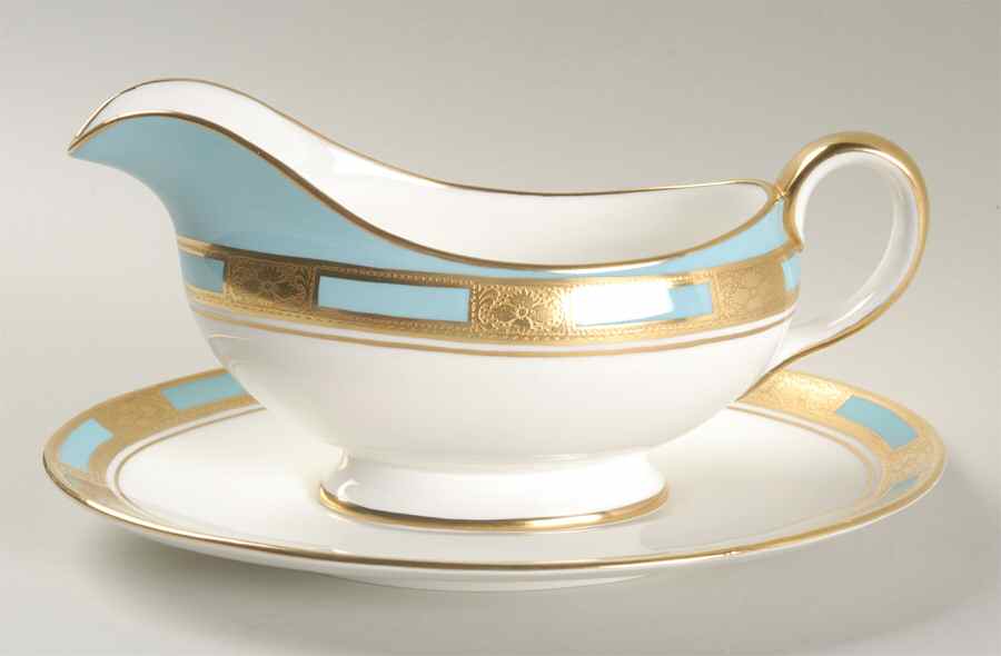 Victoria Gravy Boat & Underplate by John  Aynsley & Sons-1