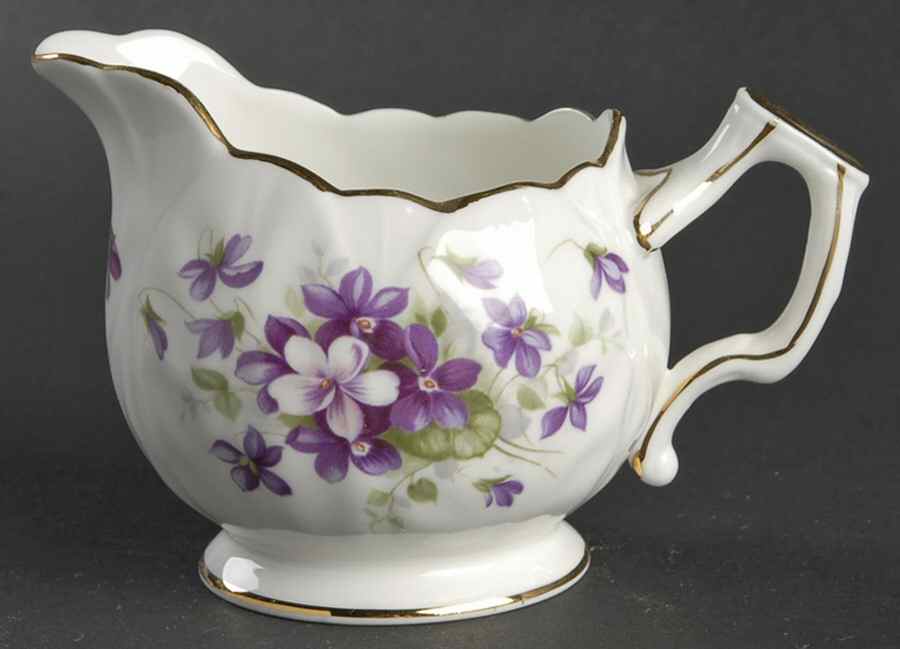 Violette (White Background) Creamer by John  Aynsley & Sons-1