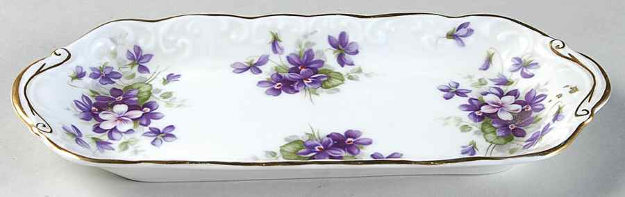 Violette (White Background) Mint Tray by John  Aynsley & Sons-1