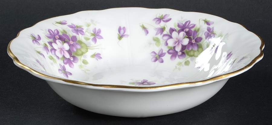 Violette (White Background) Coupe Cereal Bowl by John  Aynsley & Sons-1