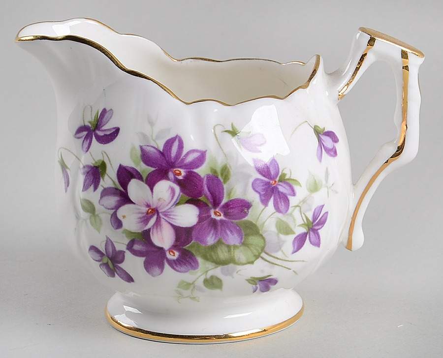 Violette (White Background) Mini Creamer by John  Aynsley & Sons-1