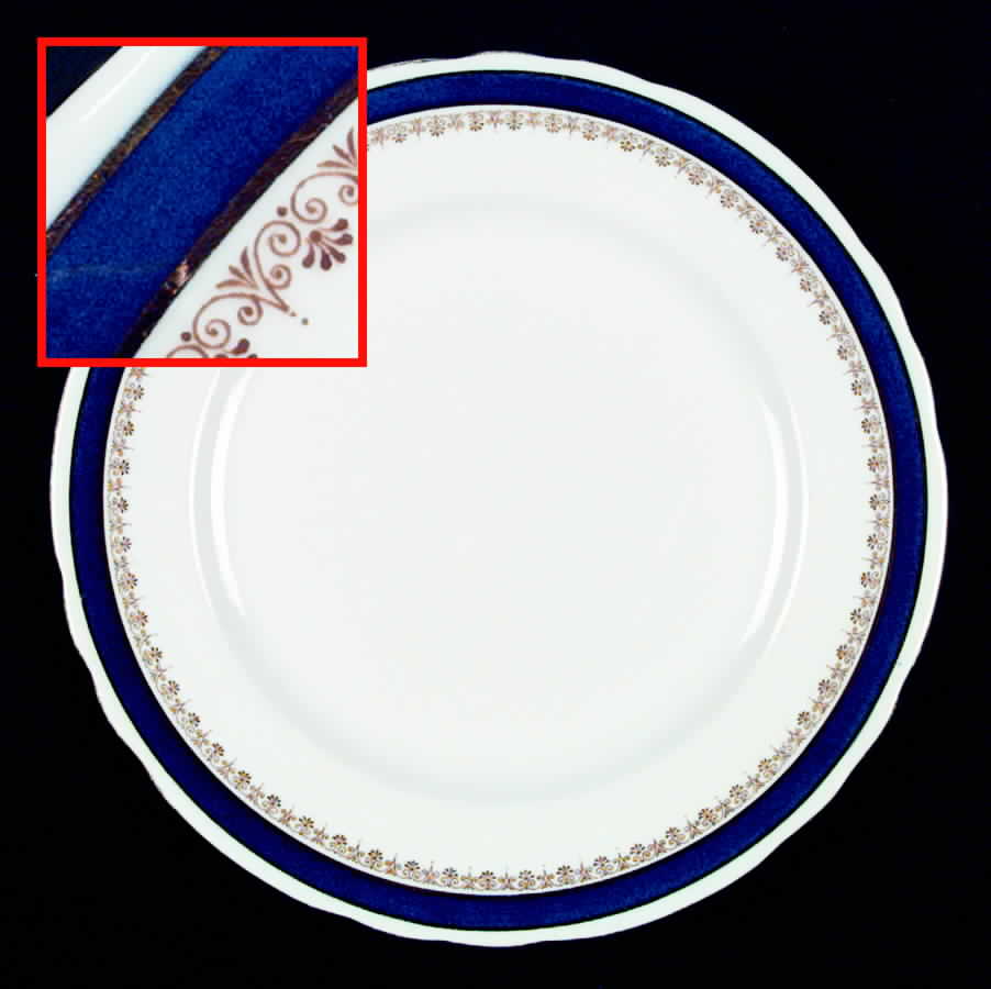Warwick Blue Dinner Plate by John  Aynsley & Sons-1