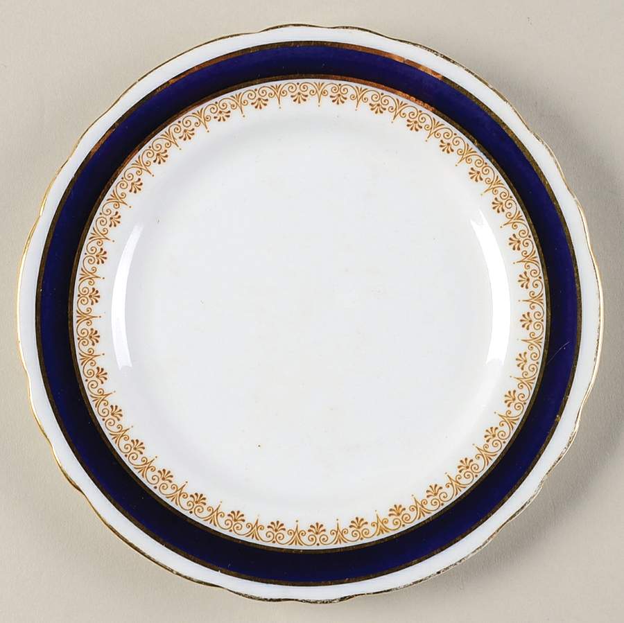 Warwick Blue Bread & Butter Plate by John  Aynsley & Sons-1