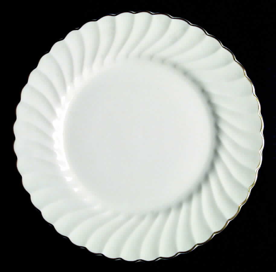 Whisper Gold Trim Dinner Plate by John  Aynsley & Sons-1
