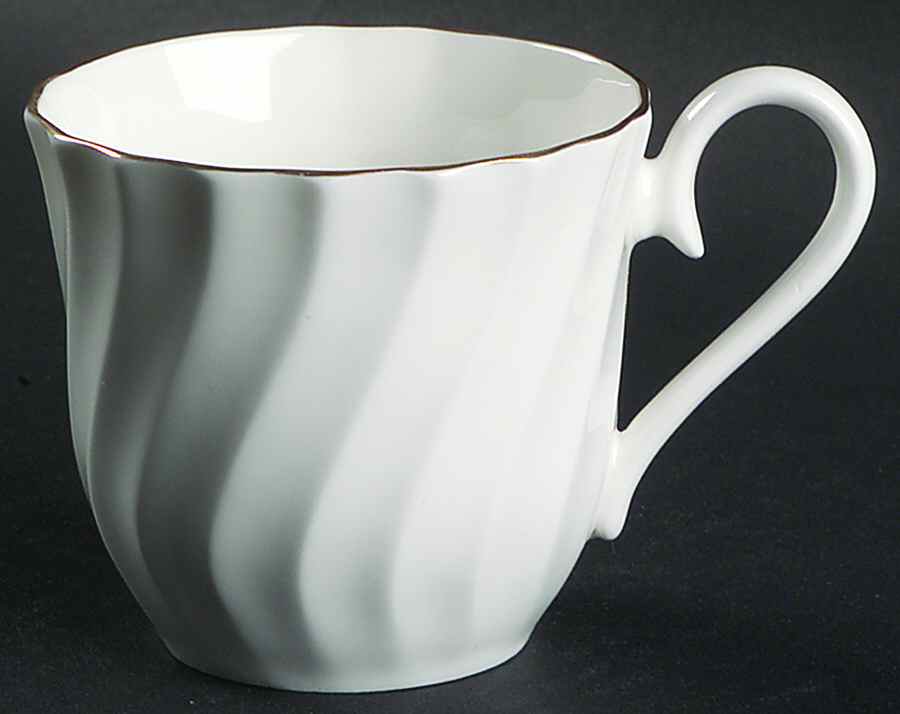 Whisper Gold Trim Flat Cup by John  Aynsley & Sons-1