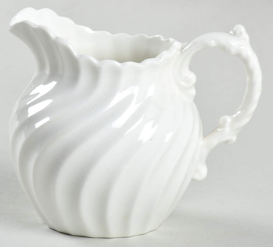 White Swirl Mini Creamer by John  Aynsley & Sons-1