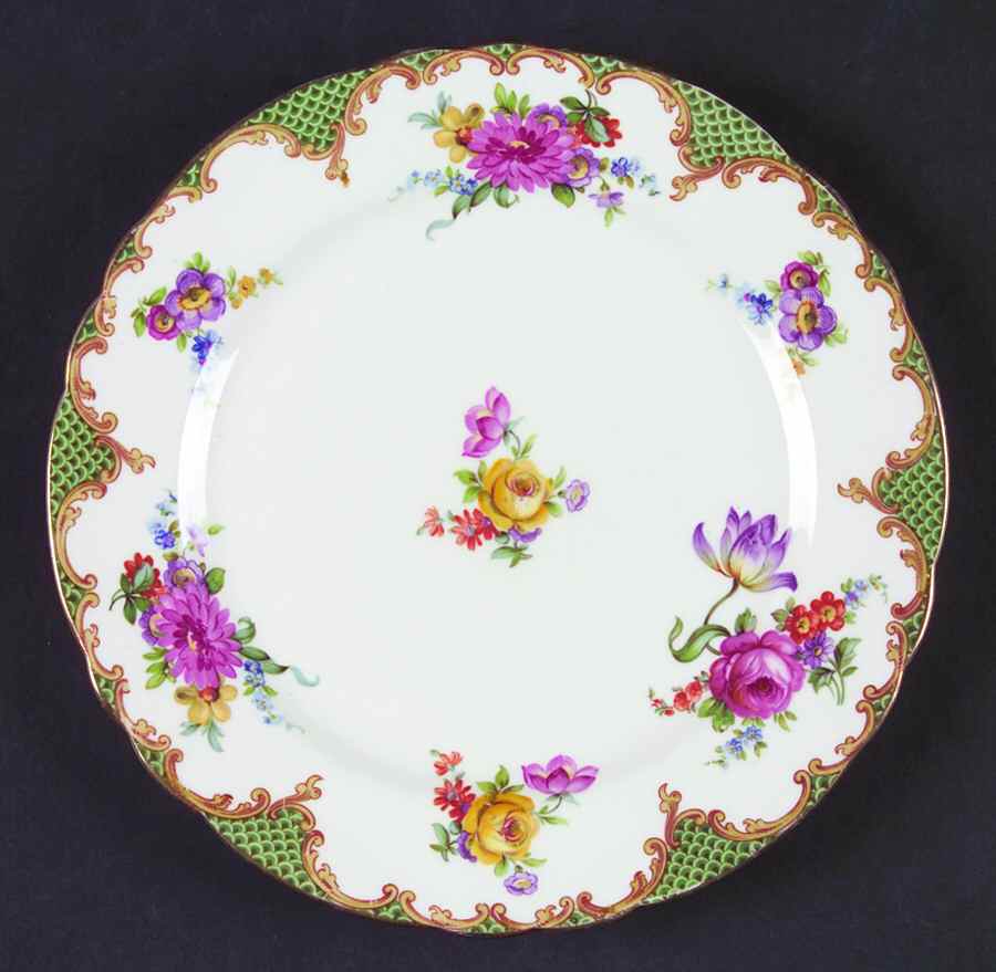 Wilton Green Salad Plate by John  Aynsley & Sons-1