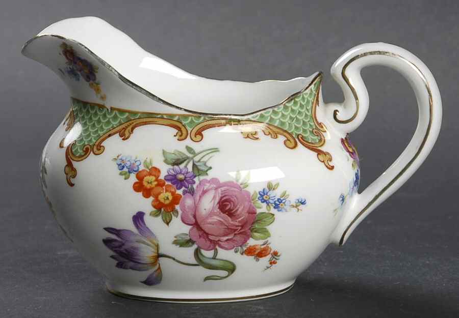 Wilton Green Creamer by John  Aynsley & Sons-1