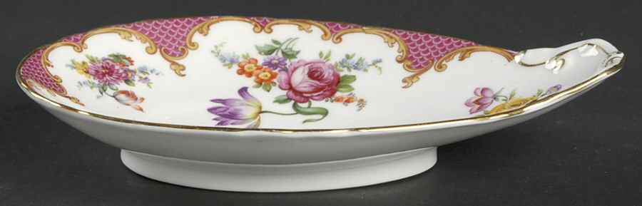 Wilton Pink Red (Scalloped) Relish by John  Aynsley & Sons-1
