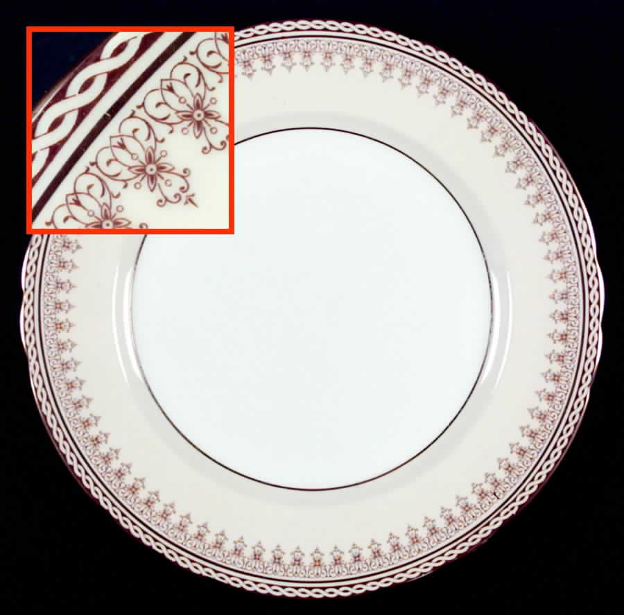 Winchester (Cream & White) Dinner Plate by John  Aynsley & Sons-1