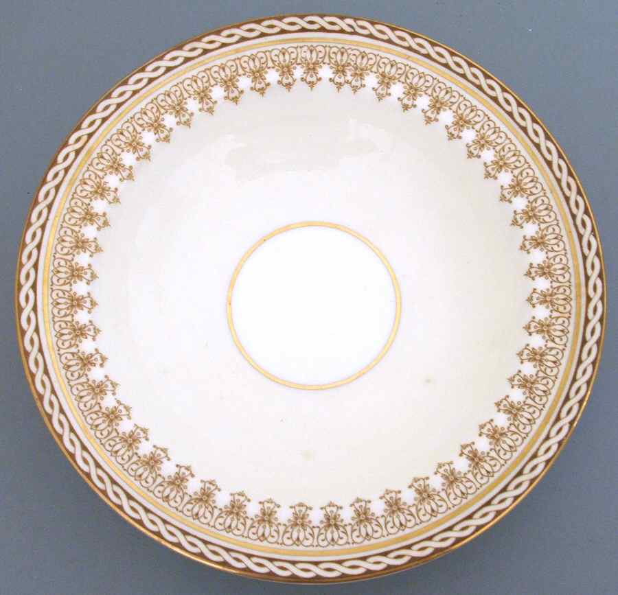 Winchester (Cream & White) Saucer by John  Aynsley & Sons-1