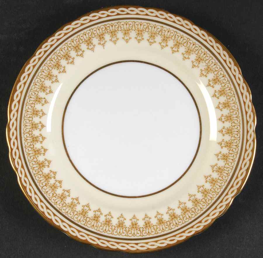 Winchester (Cream & White) Bread & Butter Plate by John  Aynsley & Sons-1