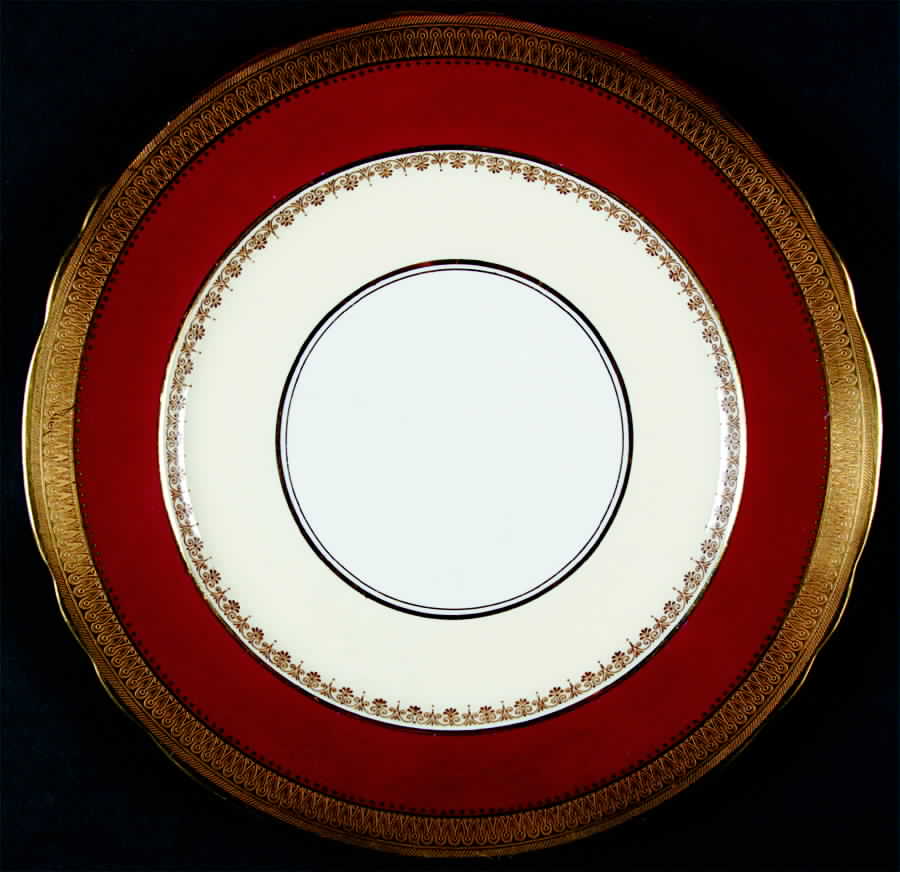 Windsor Ruby Dinner Plate by John  Aynsley & Sons-1