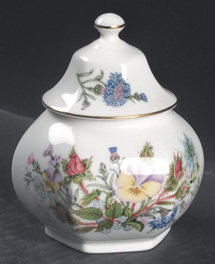 Wild Tudor Hexagonal Covered Caddy by John  Aynsley & Sons-1