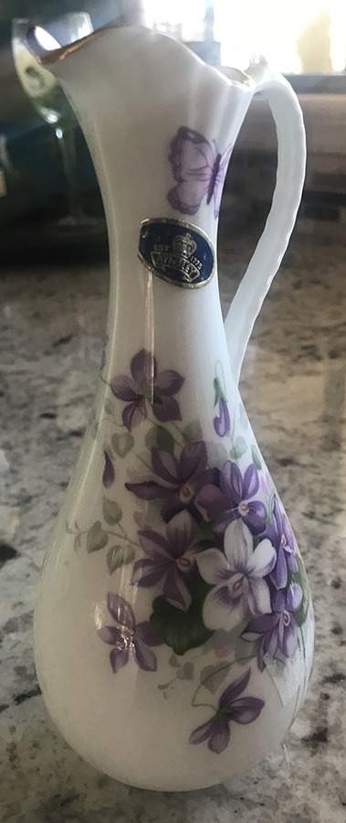 Wild Violets Tall Pitcher/Vase by John  Aynsley & Sons-1