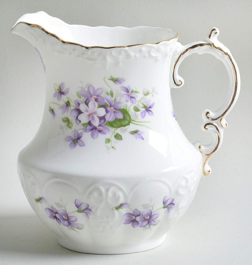 Wild Violets 20 Oz Pitcher by John  Aynsley & Sons-1