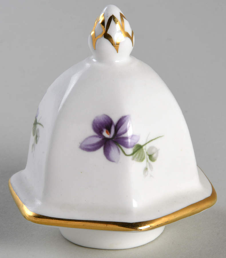 Wild Violets Lid for Large Ginger Jar by John  Aynsley & Sons-1
