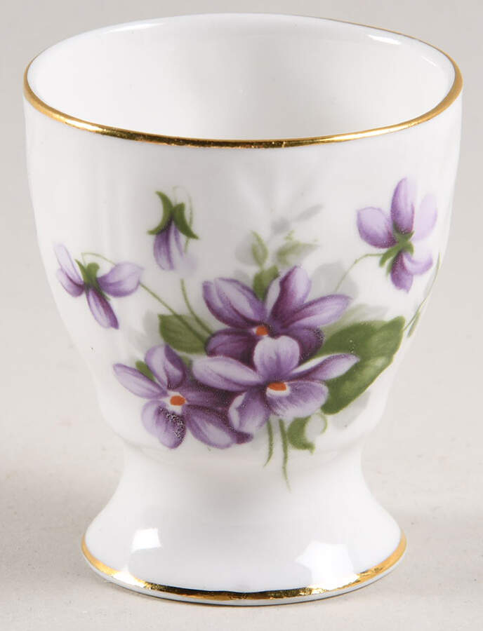 Wild Violets Single Egg Cup by John  Aynsley & Sons-1
