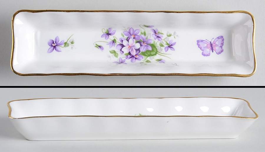 Wild Violets Mint Tray by John  Aynsley & Sons-1