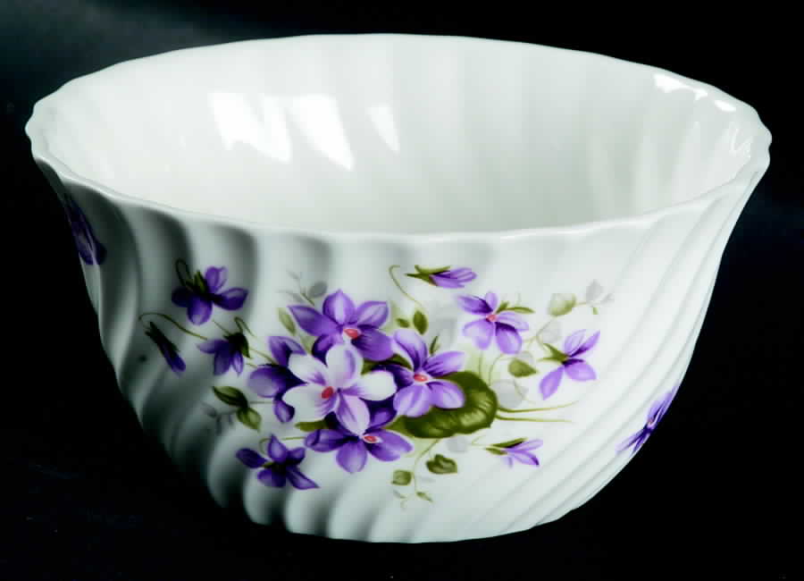 Wild Violets Open Sugar Bowl by John  Aynsley & Sons-1