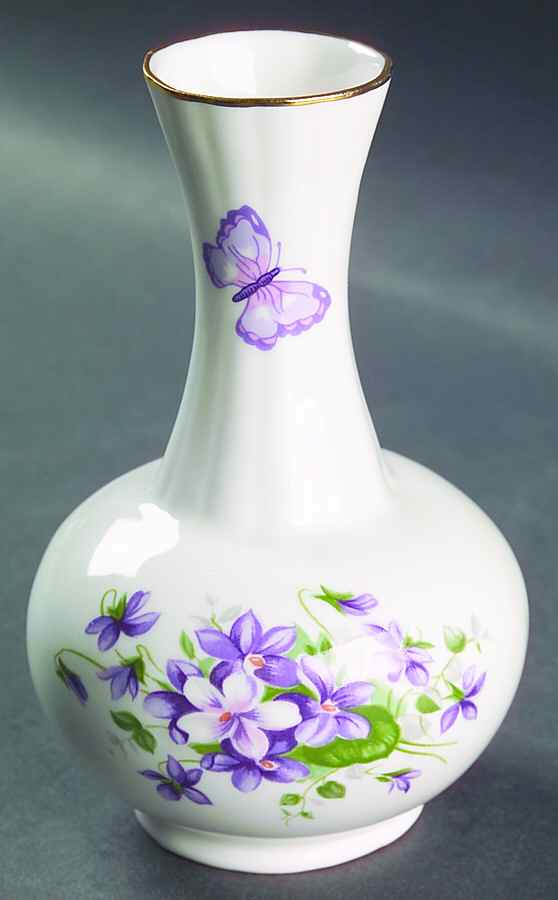 Wild Violets 5" Vase by John  Aynsley & Sons-1