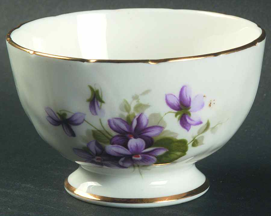 Wild Violets Mini Open Sugar Bowl by John  Aynsley & Sons-1