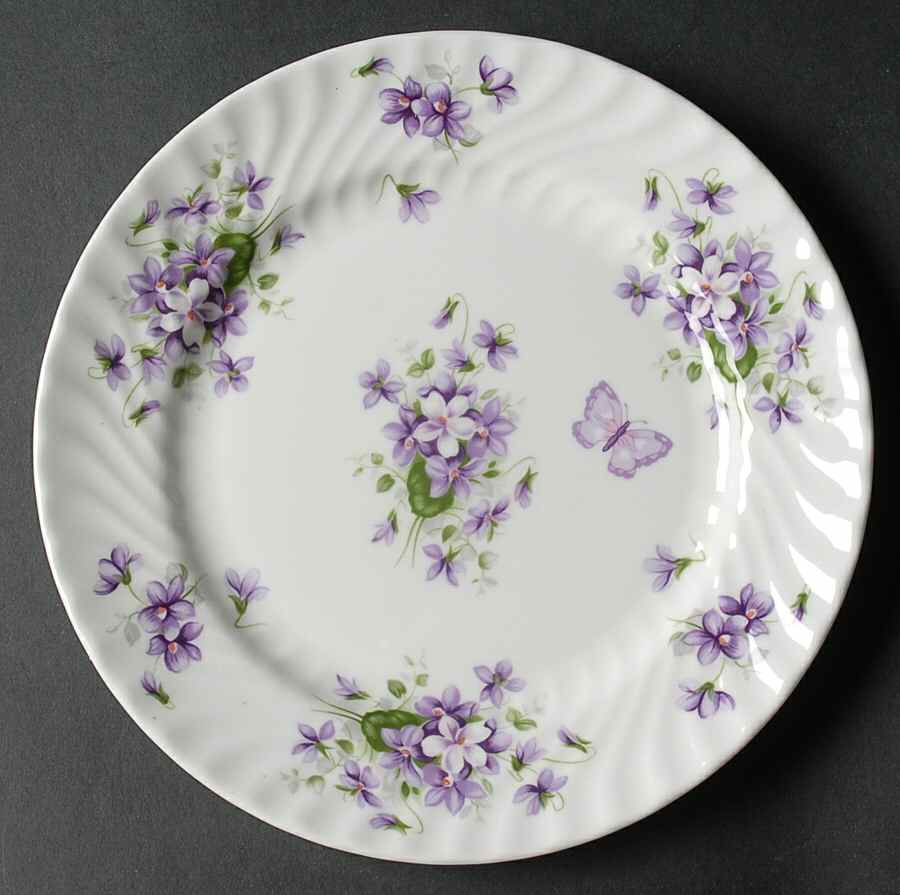 Wild Violets Salad Plate by John  Aynsley & Sons-1