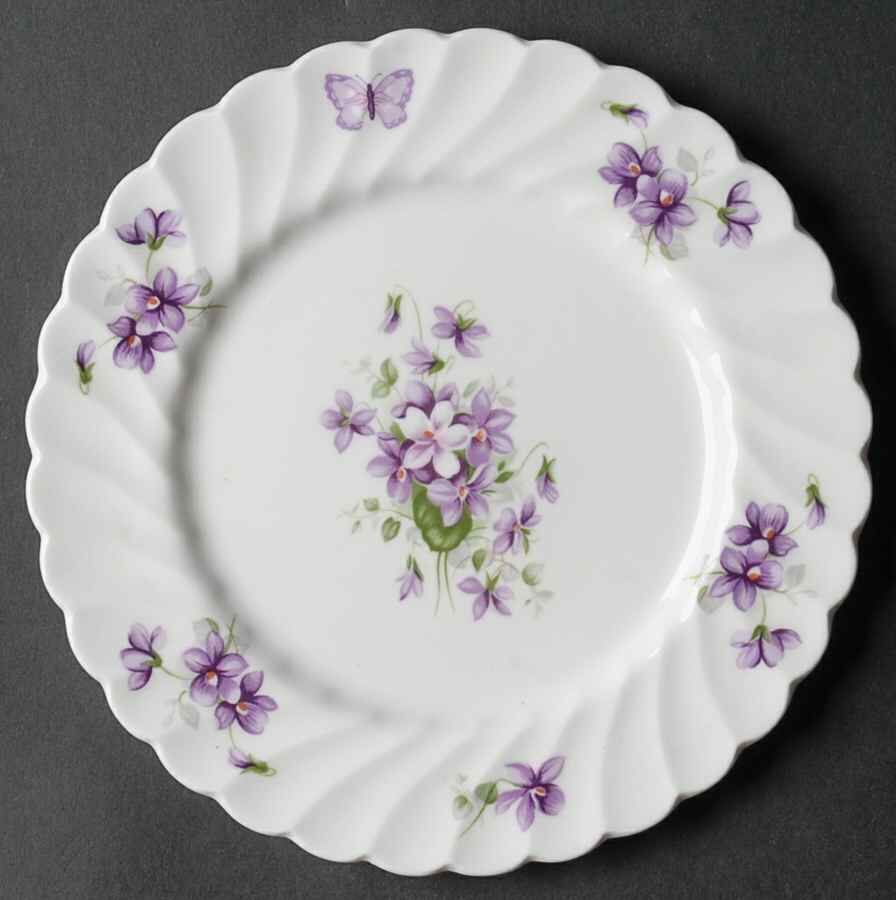 Wild Violets Dessert/Pie Plate by John  Aynsley & Sons-1