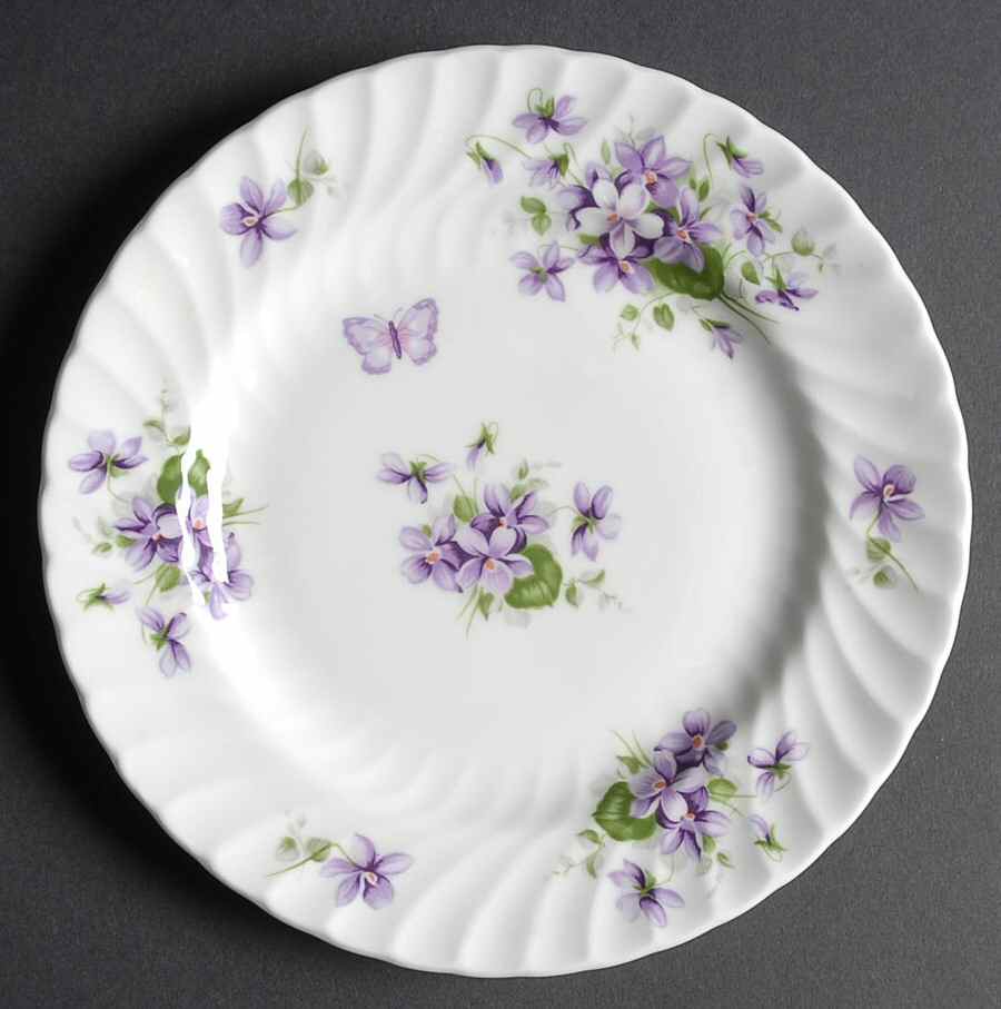Wild Violets Dessert/Pie Plate by John  Aynsley & Sons-1