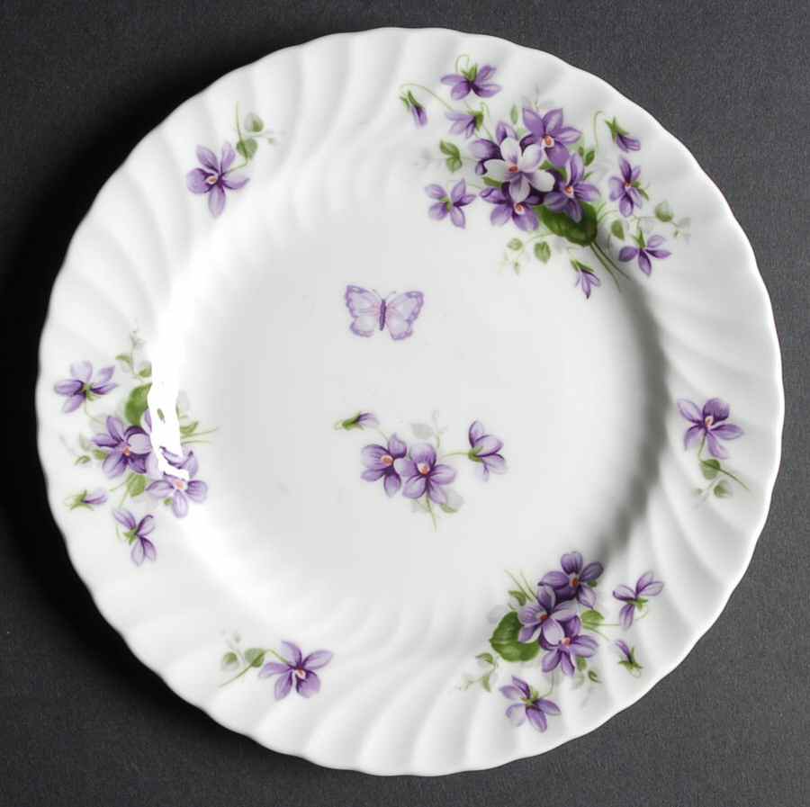 Wild Violets Dessert/Pie Plate by John  Aynsley & Sons-1
