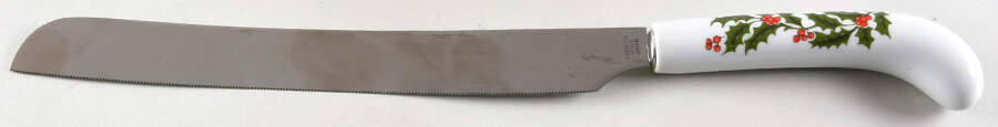 Christmas Holly (Porcelain) Cake Knife/Server with Stainless Blade by All the Trimmings-1