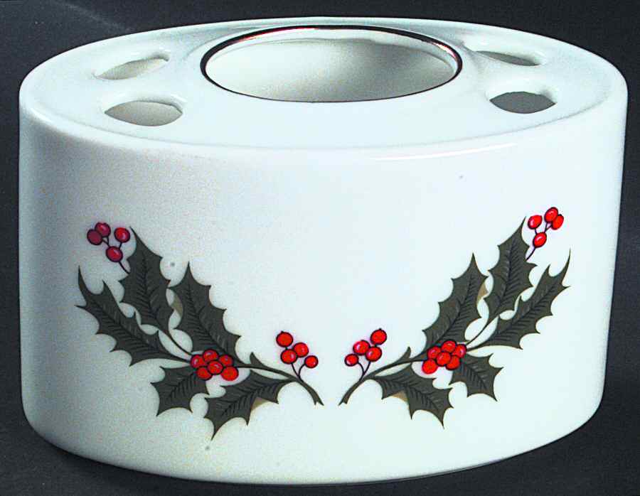 Christmas Holly (Porcelain) Toothbrush Holder by All the Trimmings-1