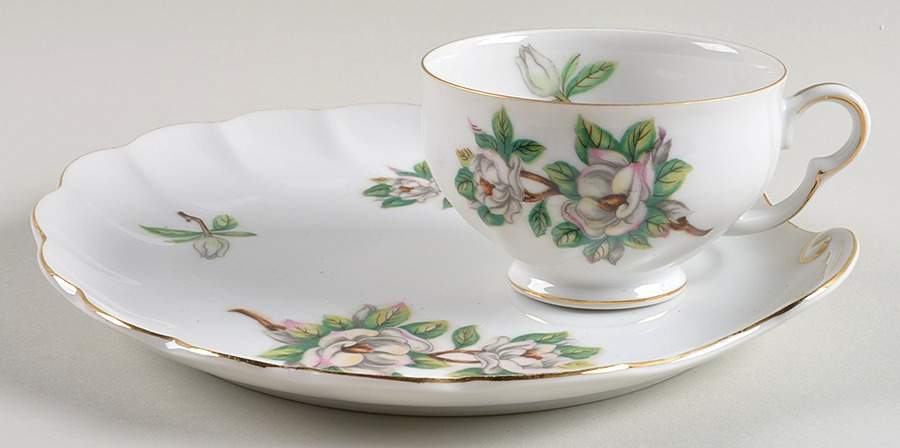 Ever Green (Smooth) Snack Plate & Cup Set by ACI-1