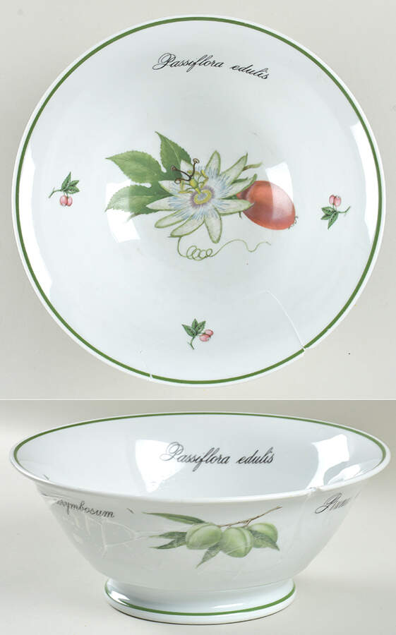 Elysian Gardens Round Vegetable/Salad Bowl by Apilco-1