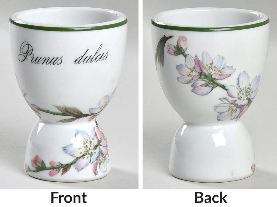 Elysian Gardens Double Egg Cup by Apilco-1