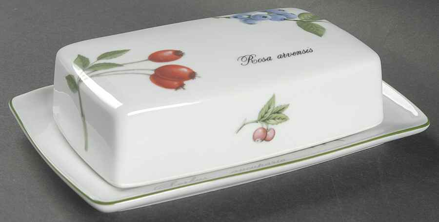 Elysian Gardens Rectangular Covered Butter by Apilco-1