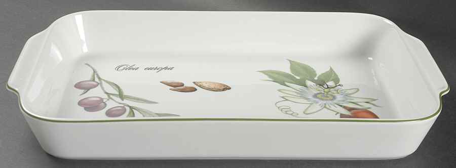 Elysian Gardens 15" Rectangular Baker by Apilco-1