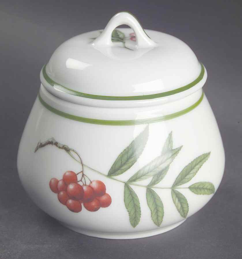 Elysian Gardens Sugar Bowl & Lid by Apilco-1