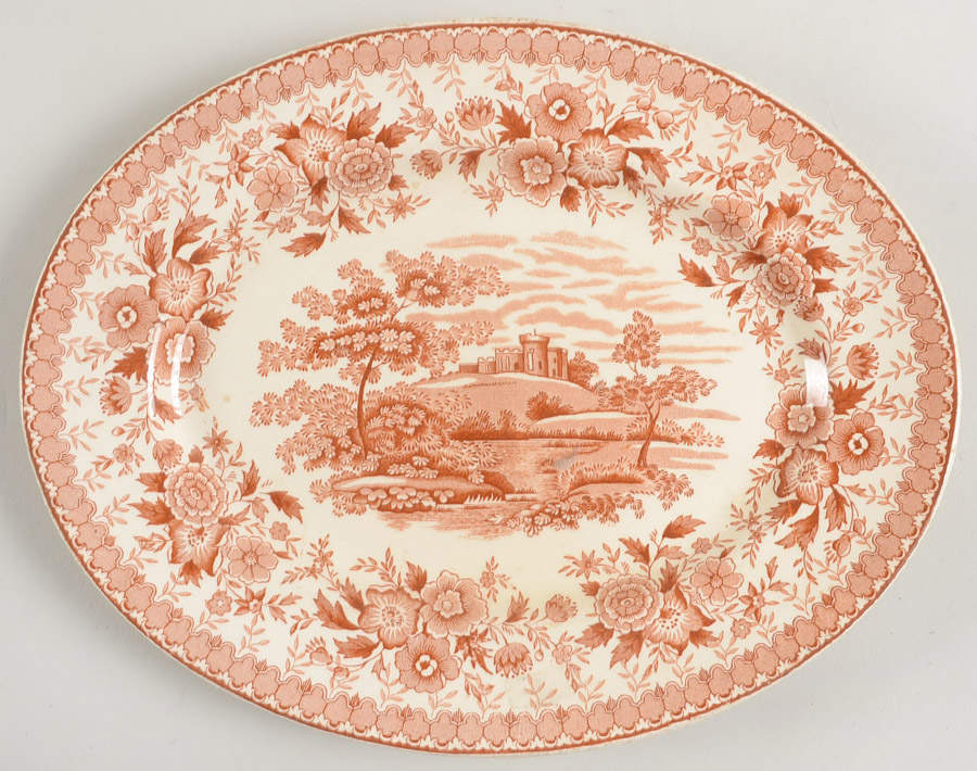 Woodland Brown 9" Oval Serving Platter by Aimcee-1