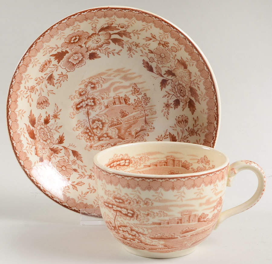 Woodland Brown Footed Cup & Saucer Set by Aimcee-1