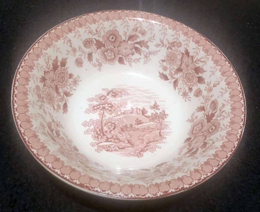 Woodland Pink 8" Round Vegetable Bowl by Aimcee-1