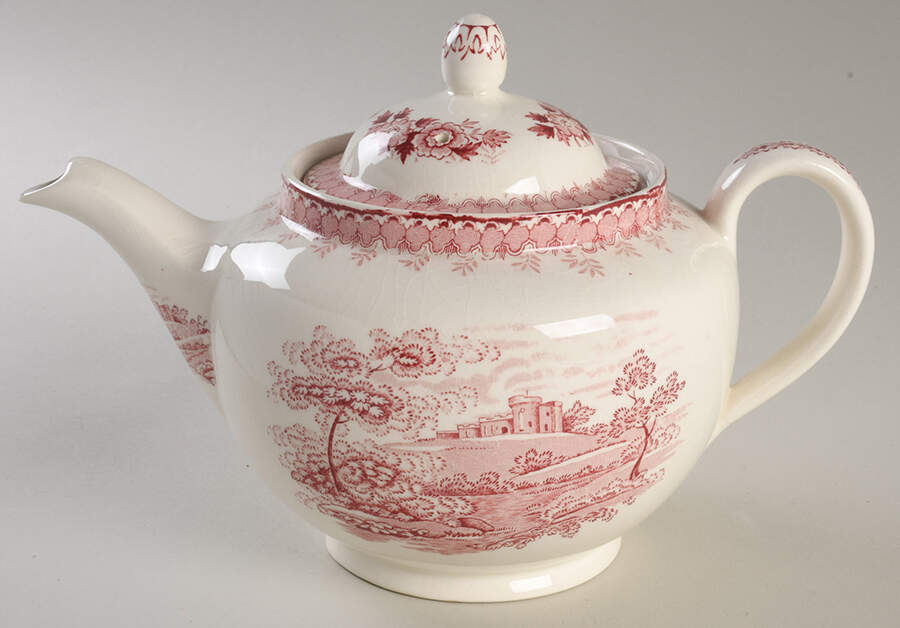 Woodland Pink Teapot & Lid by Aimcee-1