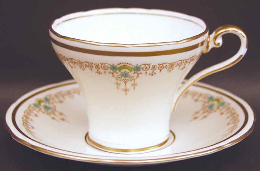 B4790 Flat Cup & Saucer Set by John  Aynsley & Sons-1