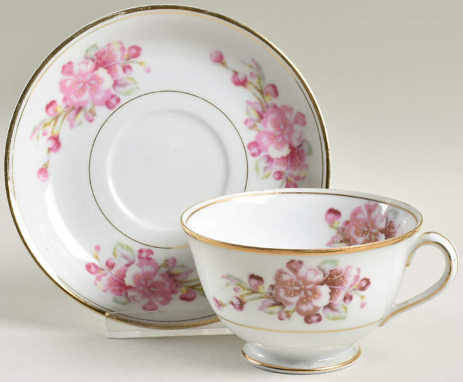 Rosemont Footed Cup & Saucer Set by Aladdin-1