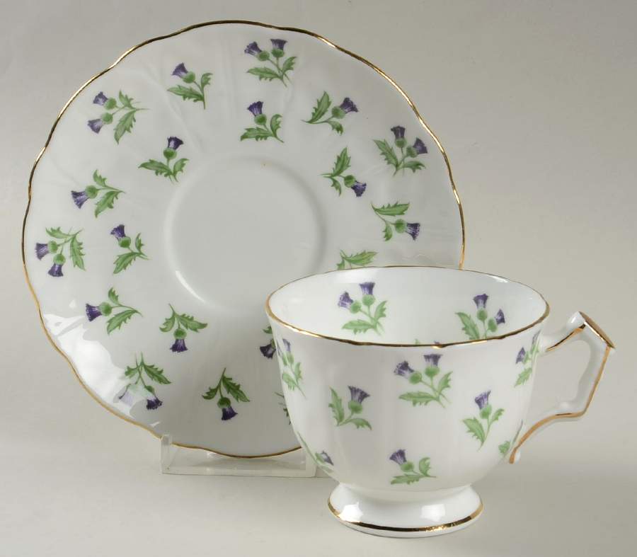 AYN33 Footed Cup & Saucer Set by John  Aynsley & Sons-1