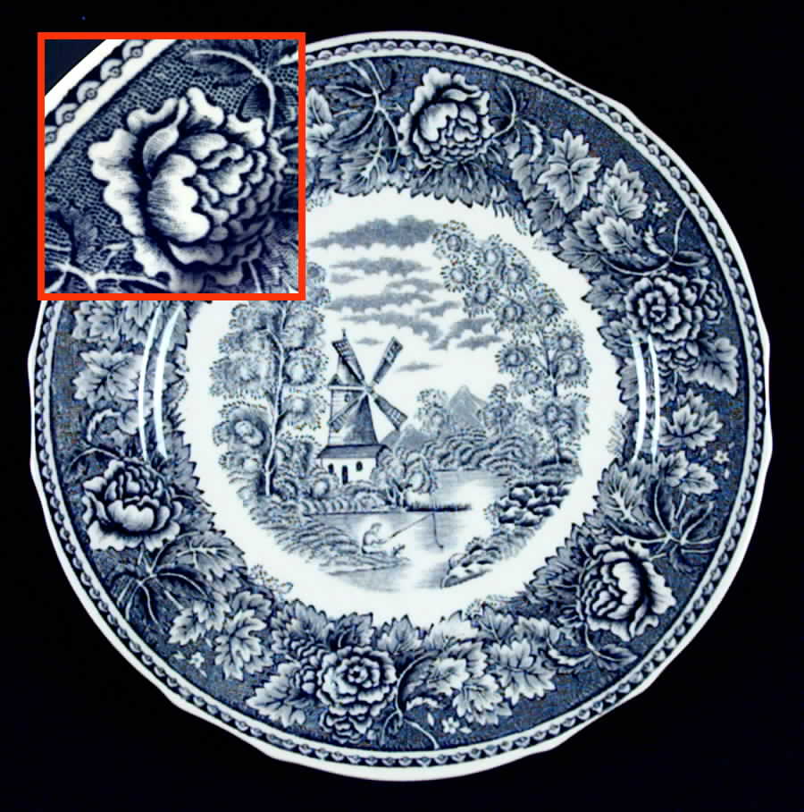 Landscape Gray Blue Dinner Plate by Arabia of Finland-1