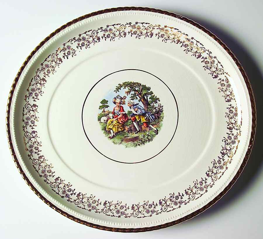 ATS17 13" Oval Serving Platter by Atlas China (NY)-1