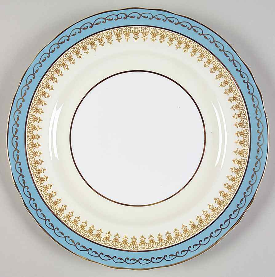 7611 Aqua Blue Dinner Plate by John  Aynsley & Sons-1