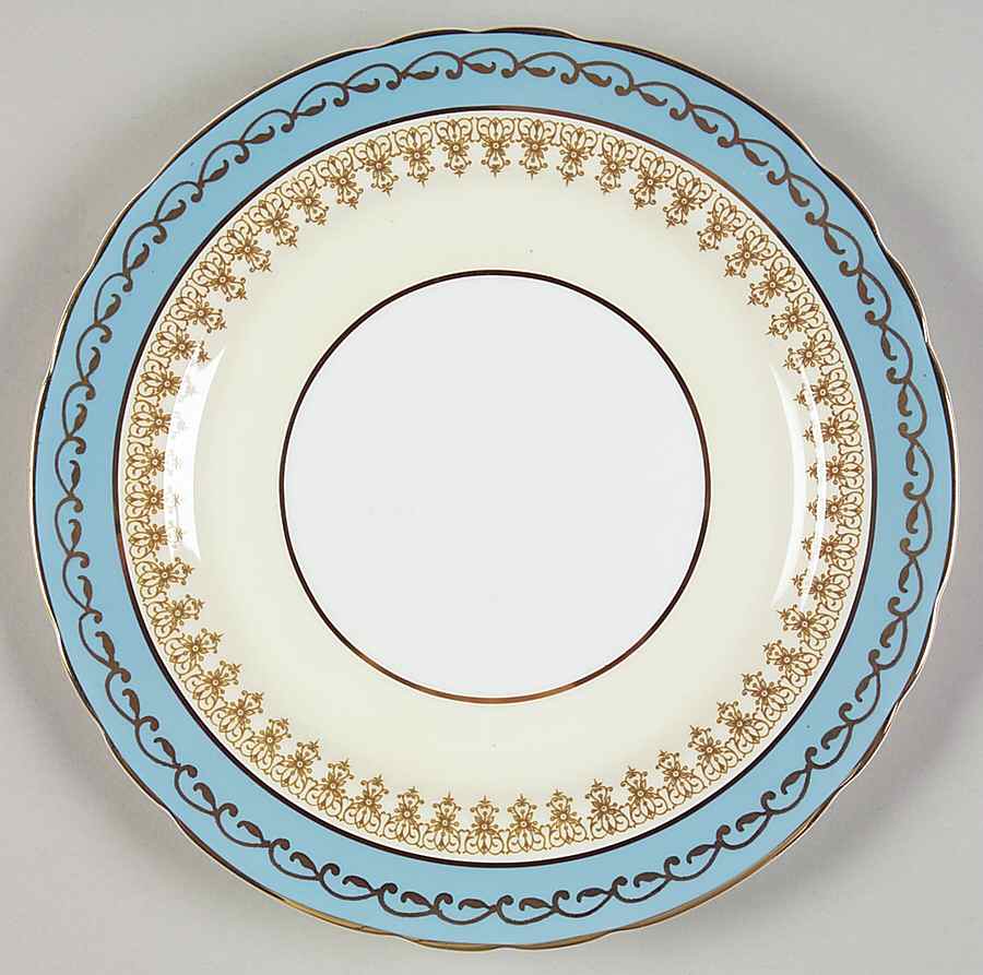 7611 Aqua Blue Salad Plate by John  Aynsley & Sons-1