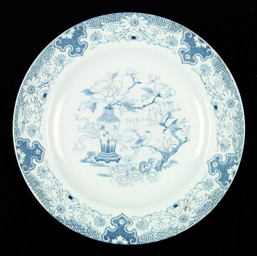 Mason's Mandarin Blue Dinner Plate by Ashworth Bros-1